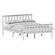 image 8 of Vida Designs Milan 4ft6 Double Bed Wood Frame, High Foot End, White & Pine, 135 x 190cm