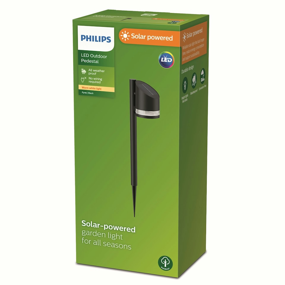 image 1 of Philps LED Fyve Outdoor Solar Spike Light