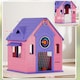 image 7 of AIYAPLAY Playhouse for Kids Outdoor Indoor, 5 in 1 Garden House, Pink