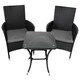 image 4 of Jardí Rattan Bistro Set Black