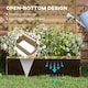 image 5 of Outsunny Wooden Trellis Planter, Raised Garden Bed for Climbing Plants, Natural