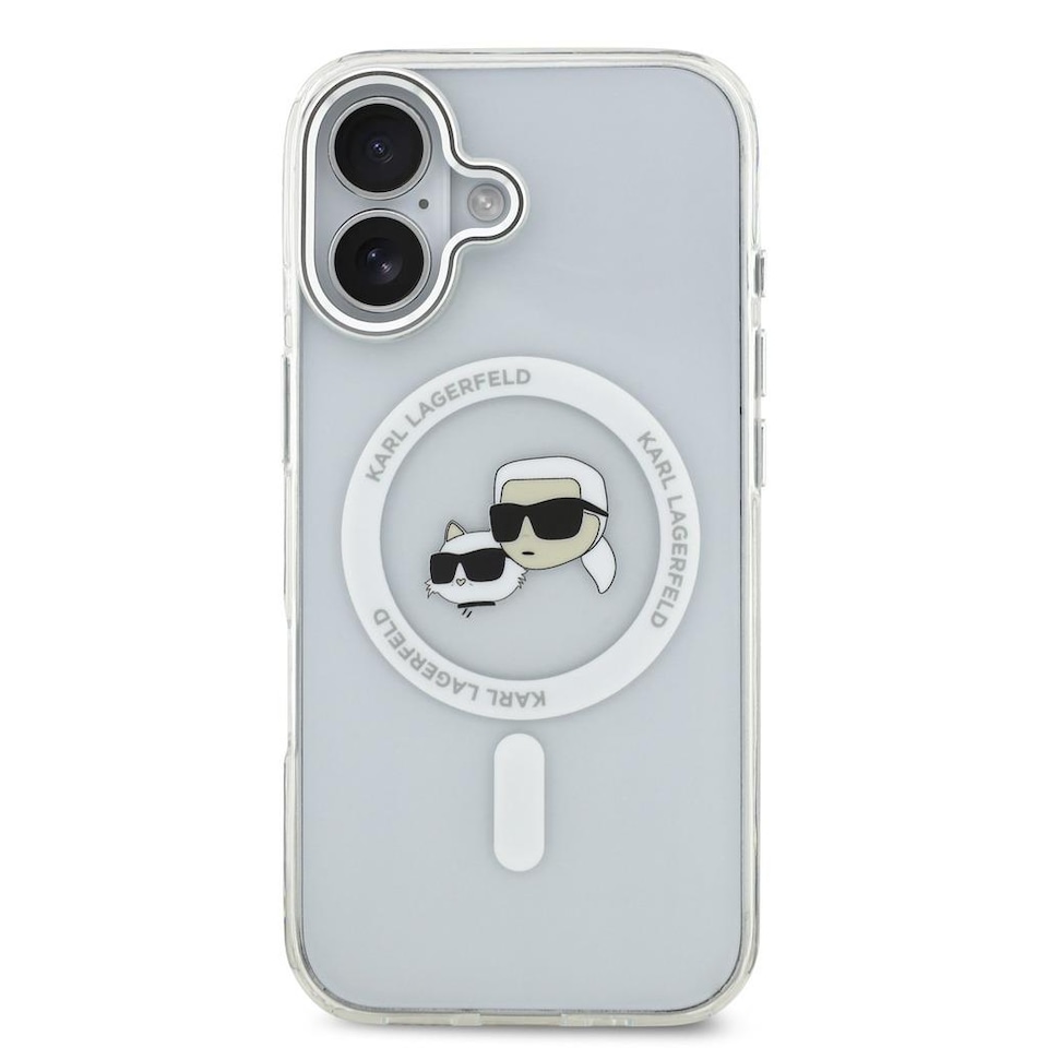 Karl Lagerfeld IML Karl & Choupette Head Metal Frame Case with