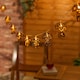 image 3 of ValueLights 10 x Battery Operated Outdoor Mushroom Rattan Garden String Lights