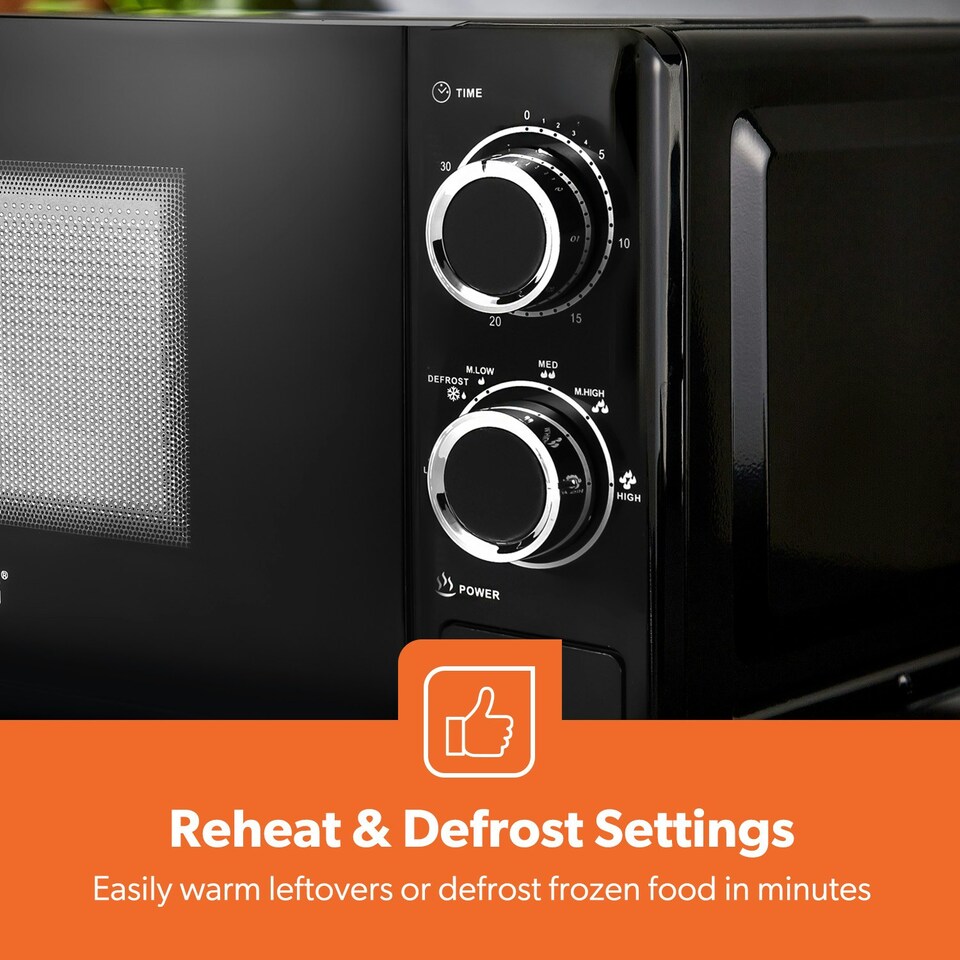 image 1 of GEEPAS 1.7L Digital Electric Kettle 2 Slice Bread Toaster & Microwave Kitchen Combo Set Black