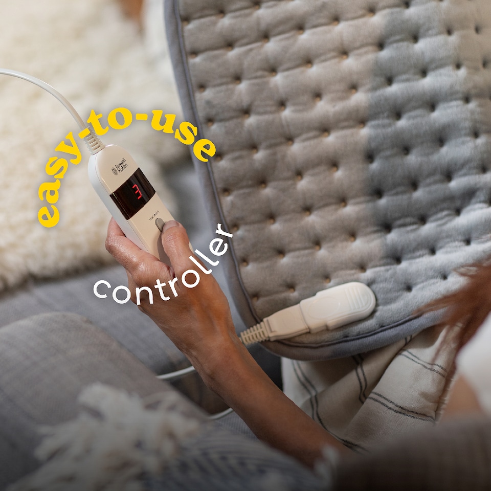 image 1 of Russell Hobbs Heated Pad Electric Heater Pain Relief 3 Heat Settings with 2 Year Guarantee RHHPS1001