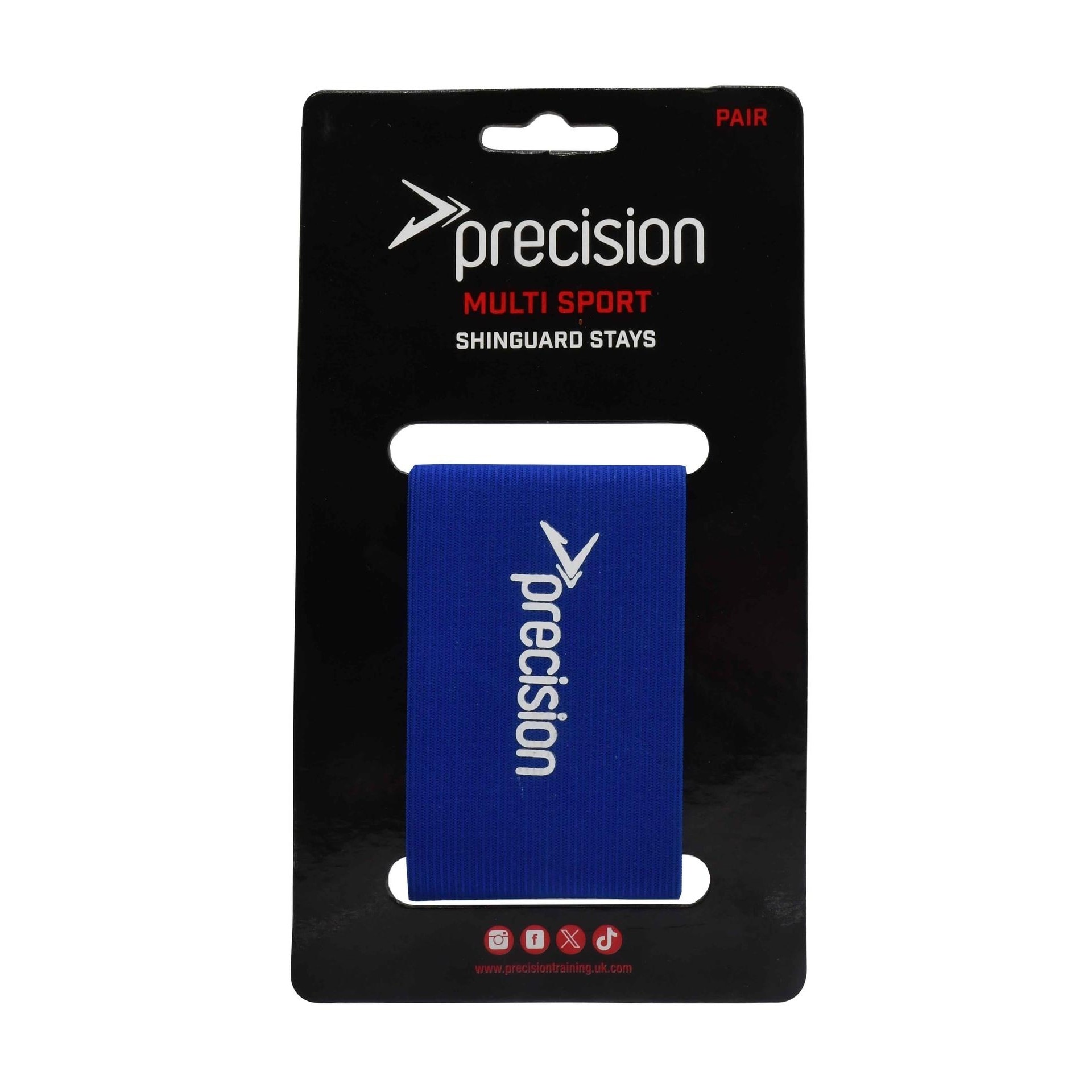Precision Logo Shin Guard Stays Blue Royal Blue One Size 1