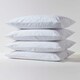 image 2 of Homescapes Terry Towelling Waterproof Pillow Protectors Standard Size - Pack of 4 White