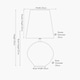 image 5 of Transparent Glass Table Lamp with Terracotta Shade | Clear | Clear | 1