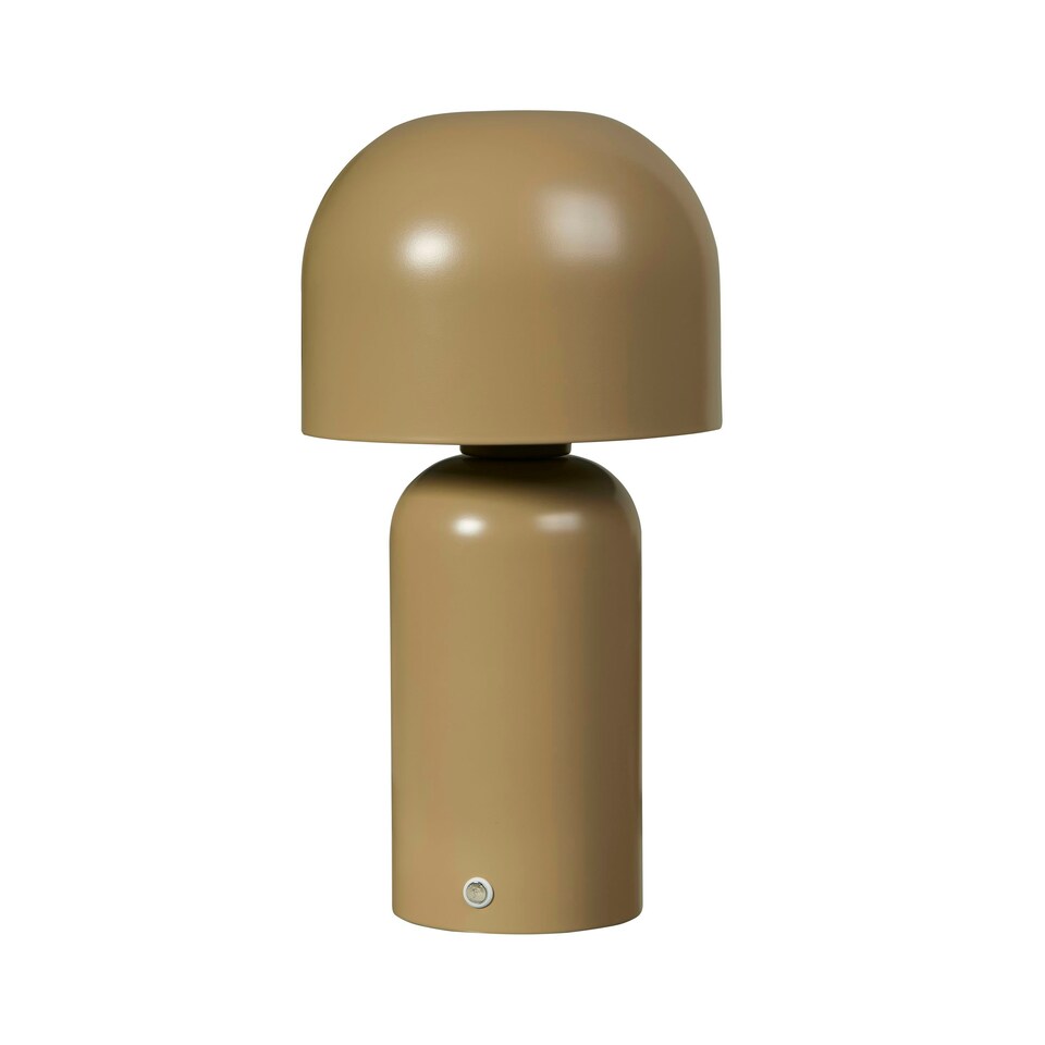 image 1 of Portable LED Mushroom Table Lamp Olive Brown