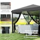 image 6 of Outsunny 6 x 3(m) Pop Up Party Tent Canopy with 6 Removable Sidewalls Black