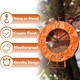 image 5 of Marco Paul Orange Clock Design Bird Feeder 33cm