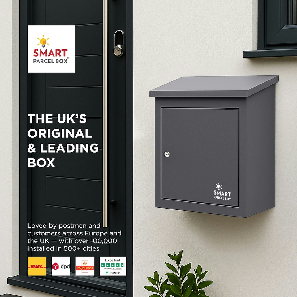 image 1 of SMART PARCEL BOX® Medium Front Access Dark | Grey | 1