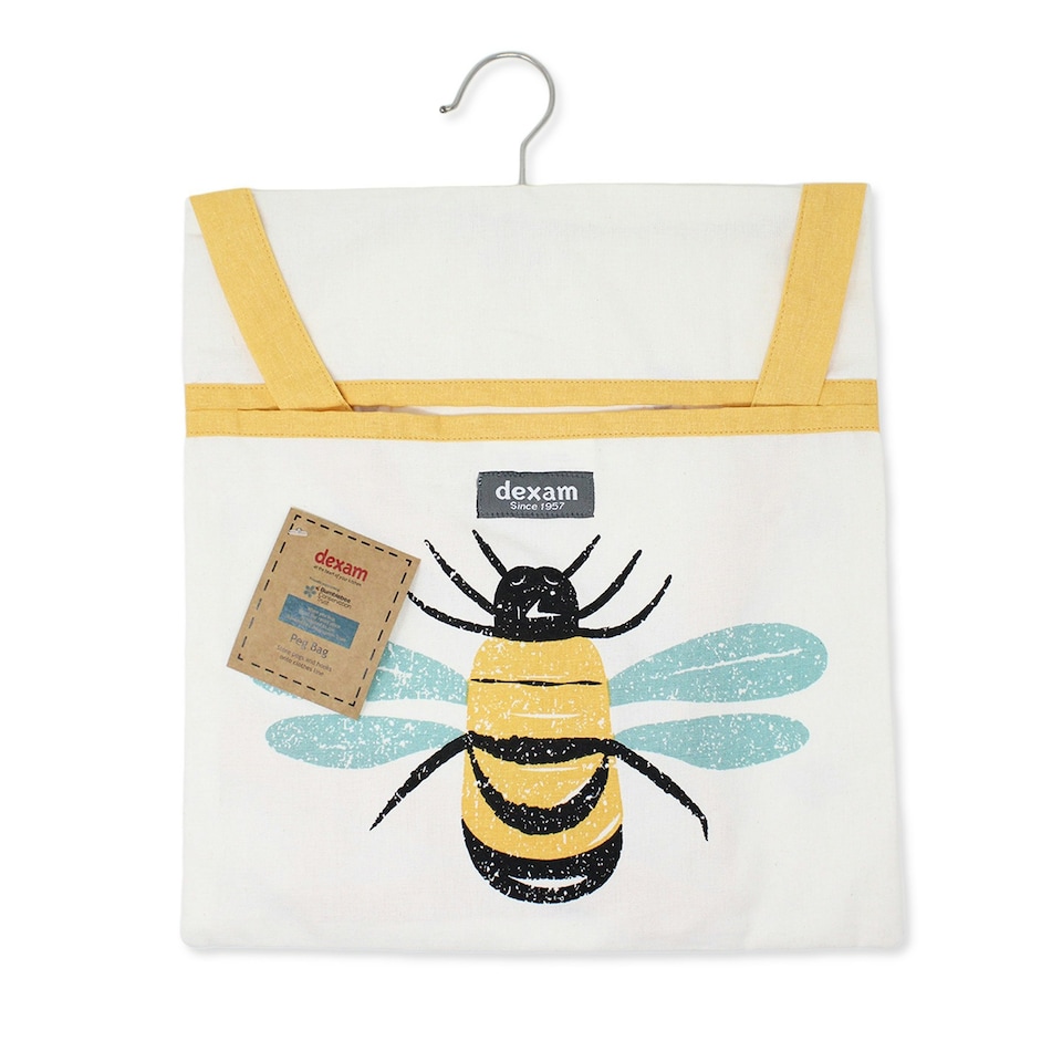 image 1 of Dexam Bees Knees Cotton Peg Bag