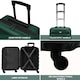 image 5 of Flight Knight Suitcase Set, Large Suitcase, Extra Large Suitcase, Cabin Suitcase 55x40x20cm - 60+ Airlines Approved - EasyJet, Jet2, Ryanair Priority Carry On Green | Forest Green/Black  | Large