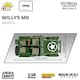 image 5 of Willys MB brick model Jeep - COBI 2805 -  1207 brick Jeep model
