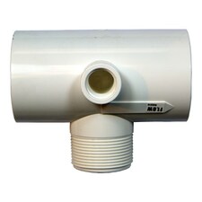 Plastica Rainbow Diverter Tee 1.5in NPT x 2in Slip
