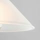 image 2 of ValueLights Pair of - Frosted White Tapered Ceiling Pendant Shades - Bulbs Included