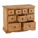 image 2 of Corona 4+3+2 Drawer Merchant Chest - L45.5 x W101 x H82.5 cm - Distressed Waxed Pine