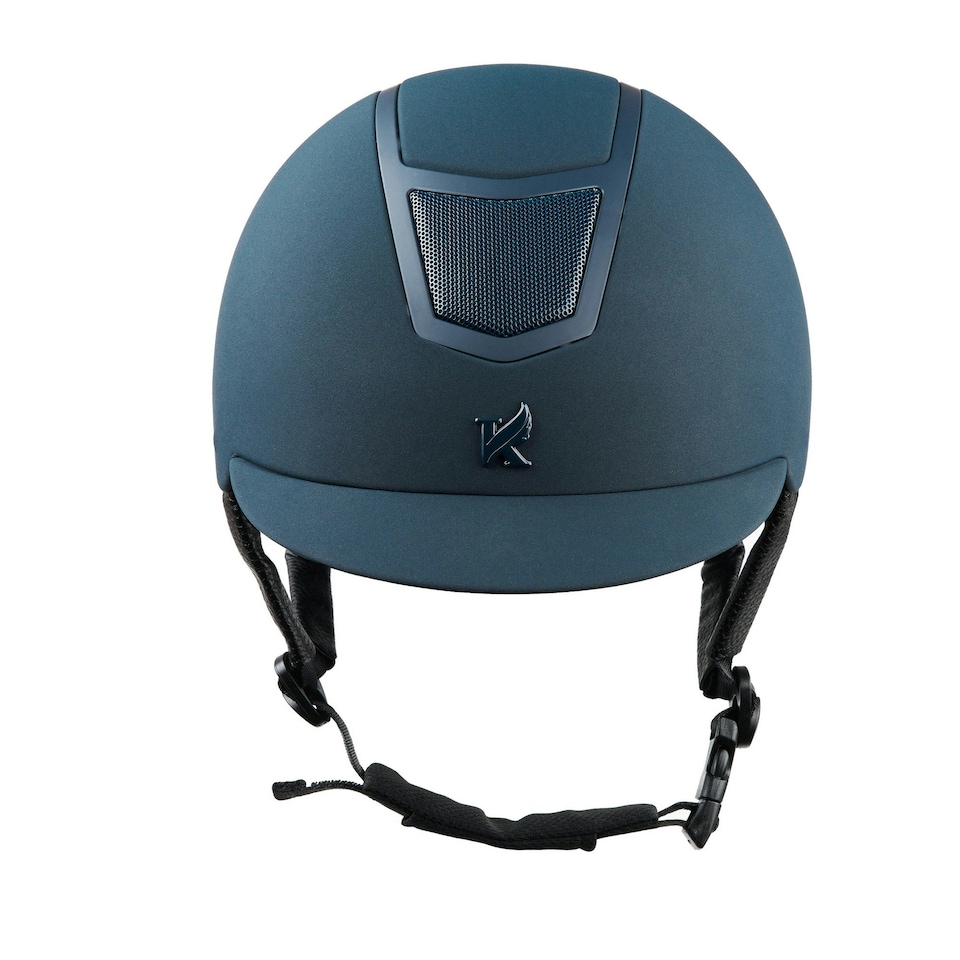 image 1 of Karben Unisex Adult Elena Fixed Peak Riding Hat - Navy - 53cm - 55cm Blue | 53cm - 55cm