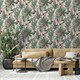 image 2 of World Of Wallpaper Manu Tropical Wallpaper - Cream/Green - 10m x 53cm Cream