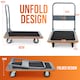 image 2 of Heavy Duty 300kg Folding Platform Trolley Hand Truck Cart Sack Flat Bed Pulley
