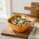 image 4 of Large Durable Plastic Salad Serving Bowl Microwave Dishwasher Food Safe | Orange | Orange | 1