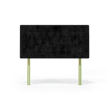 Lona Black Naples Velvet Headboard Single | Multi