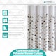 image 3 of Leaves Design Waterproof Shower Curtain with 12 Hooks - 180x200cm