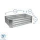 image 3 of Harbour Housewares Rectangle Galvanised Steel Raised Garden Beds - 120cm x 60cm - Anthracite - Pack of 2