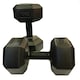 image 1 of Plastic Vinyl Hex Dumbbells - 2 x 10kg