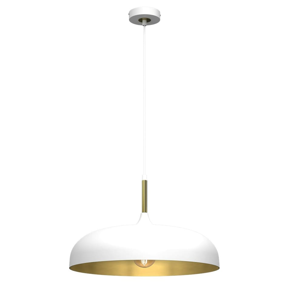 image 1 of Milagro Pendant Lamp Lincoln White 1xE27