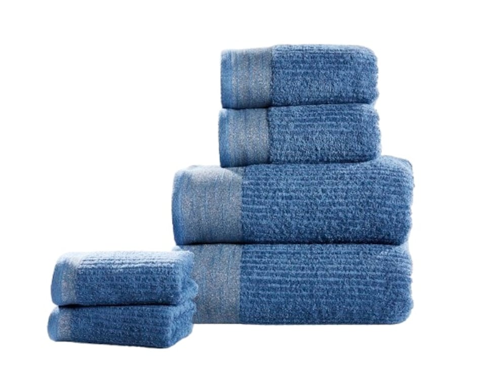 image 1 of Mayfair Pure Cotton Face Towels Super Soft and Absorbant | Blue | Face cloth | 1