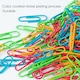 image 3 of Tub of 300 Vinyl Coated Paper Clips 28mm
