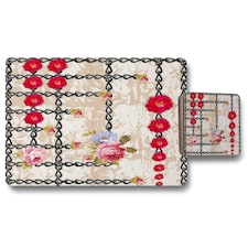 Flowers & Chains (Placemat & Coaster Set)