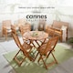 image 7 of VonHaus Meranti Hardwood 2 Seater Garden Jack & Jill Love Seat Brown