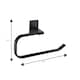 image 2 of Showerdrape Unity Black Stainless Steel Wall Mounted Towel Ring | Black | 1