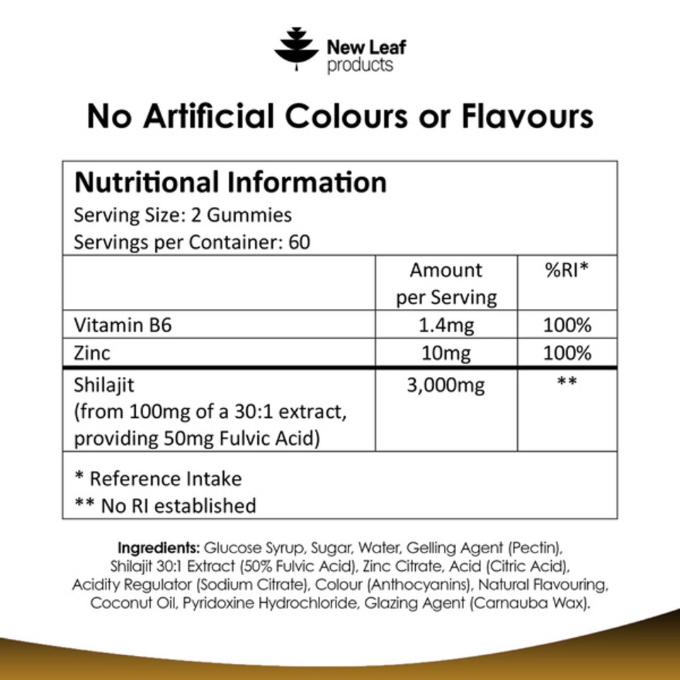 image 1 of Shilajit Gummies with Zinc & B6 Vegan Berry Flavour