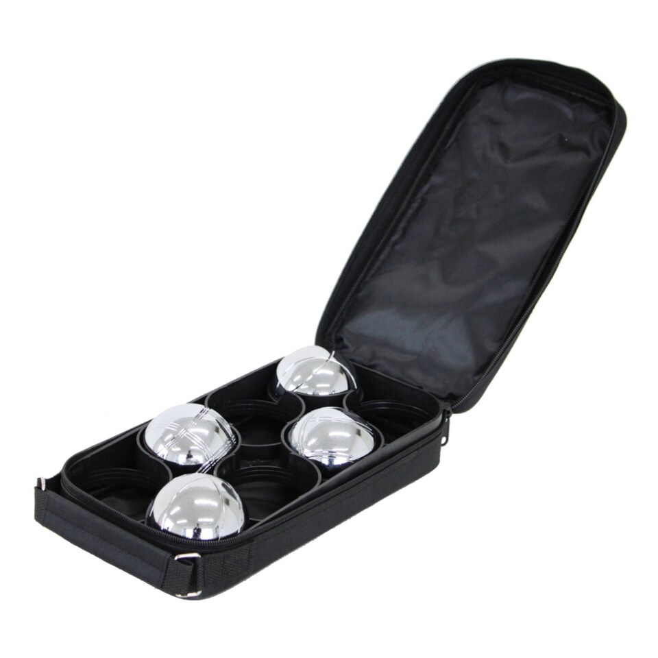 image 1 of Oypla 8pc French Boules Petanque Balls Garden Game Set with Carry Case