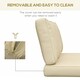 image 5 of Outsunny 2 Seater Outdoor Seat Cushions, Water Repellent Seat Pads with Backrest 