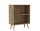 image 1 of 2-Tier Wooden Cabinet With Legs | Brown | Oak & Beech | 1