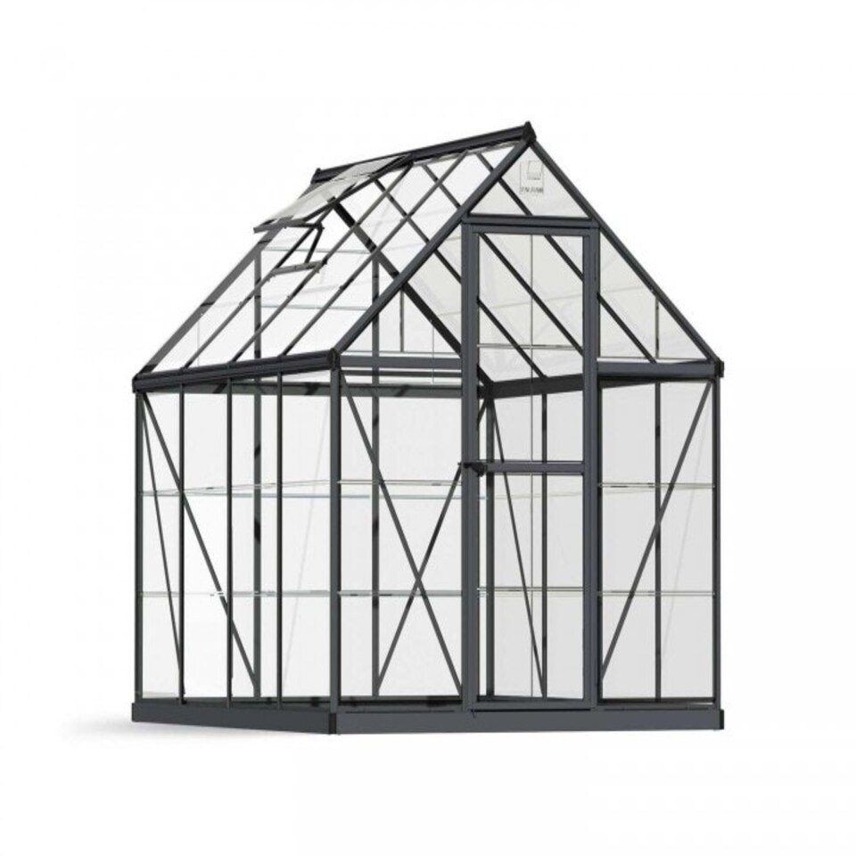 image 1 of Greenhouse Harmony 6X8 - Polycarbonate - L247 x W185 x H208 - Grey