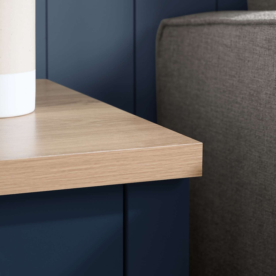 image 1 of Highgate 1 Drawer Lamp Table Navy