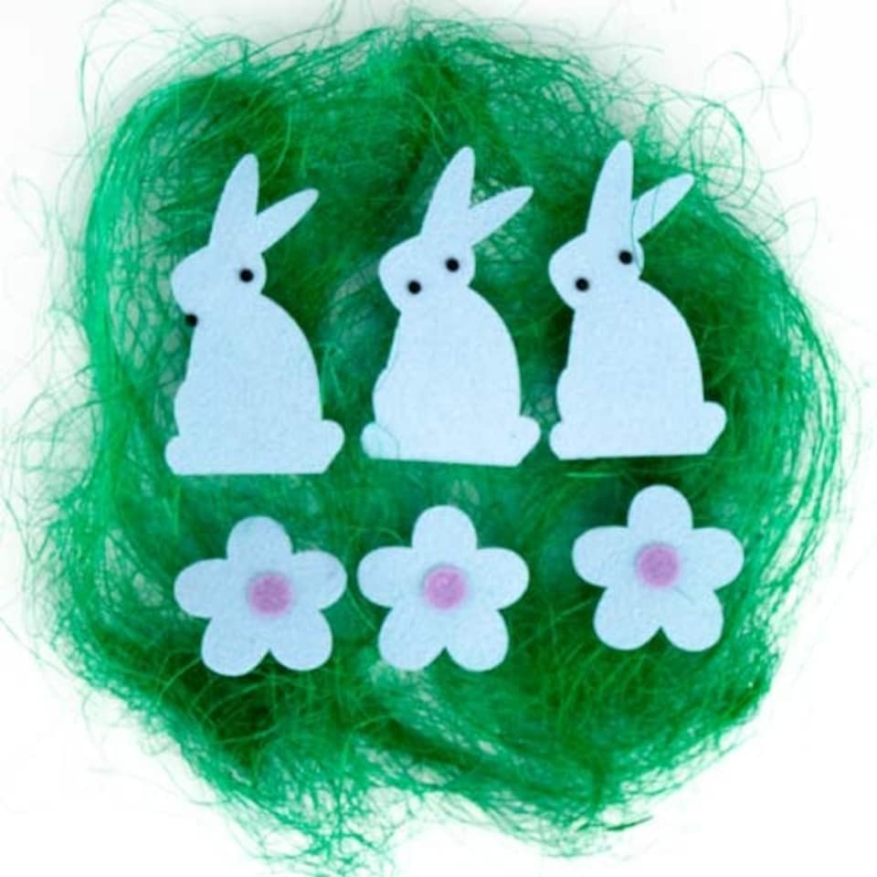 image 1 of Assorted Easter Arts & Crafts Bonnet Embellishments Kit