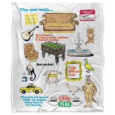Friends The One WIth The... Icons Blanket - Multicoloured - One Size