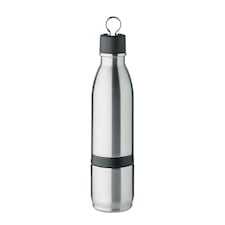 MidOcean Atera 2 in 1 Double-Walled 500ml Bottle - Matt Silver - One Size Multi | One Size