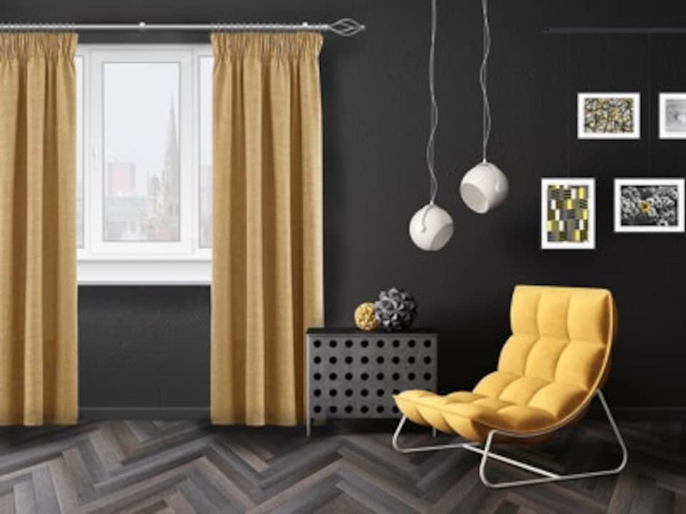 image 1 of 16 - 19mm Silver Metal Crown Final Metal Curtain Pole Set 120 - 215cm | Silver | Silver