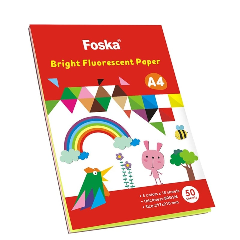 image 1 of A4 50 Sheets Bright Fluorescent Paper
