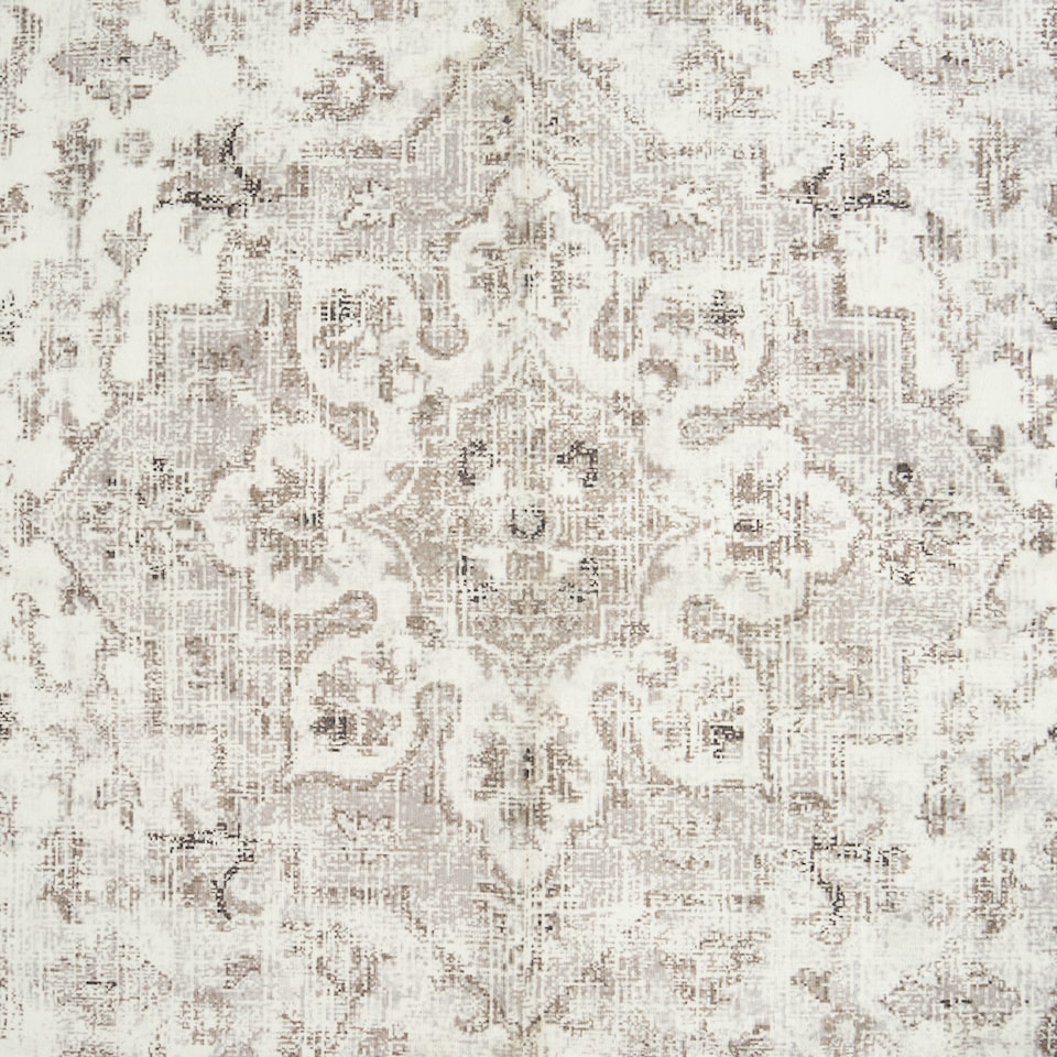 image 1 of OHS Vintage Print Washable Indoor Carpet Floor Rug, 120x170cm - Natural | Bronze | Natural | 120 x 170 cm
