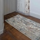 image 2 of KUKOON Blue Grey Abstract Modern Hallway Runner Rug 60cm x 240cm