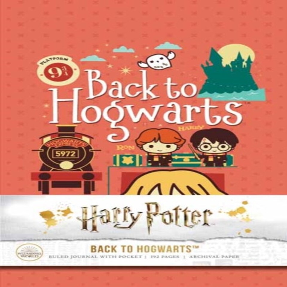 Harry Potter: Back To Hogwarts Hardcover Ruled Journal